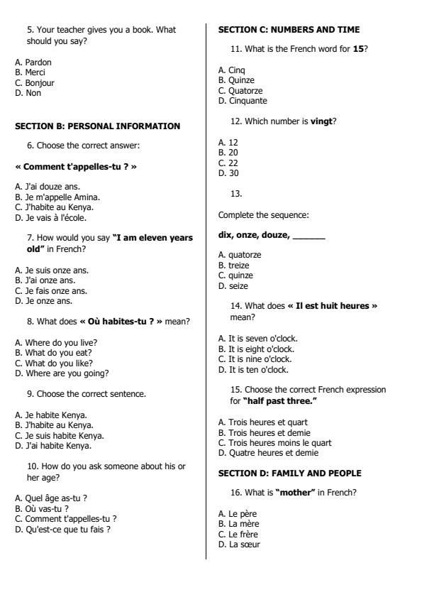 Preview page Grade-6-French-Activity-End-Term-3-Exam-2026_6874_1.jpg