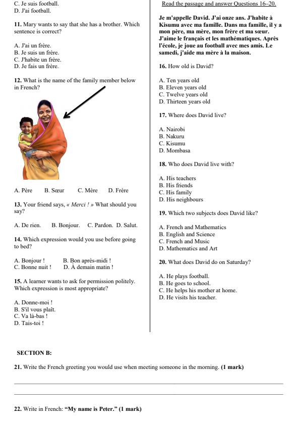 Preview page Grade-6-French-End-Term-3-Set-2-Exam-2026_7113_1.jpg