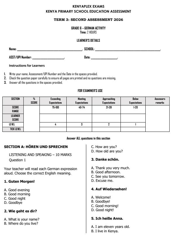 Preview page Grade-6-German-Activity-End-Term-3-Exam-2026_6875_0.jpg