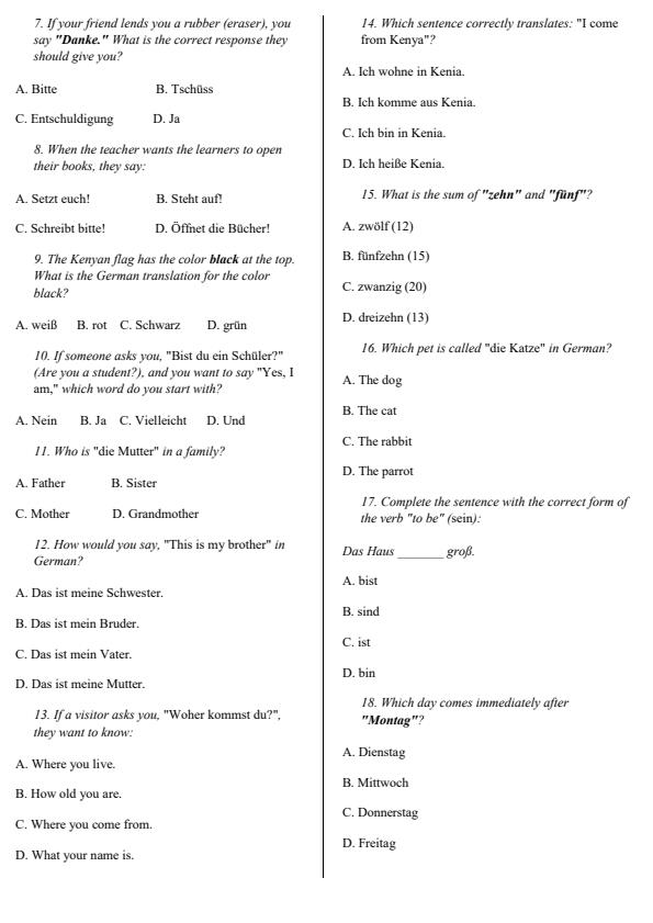 Preview page Grade-6-German-Activity-Term-3-Opener-Exam-2026_6462_1.jpg