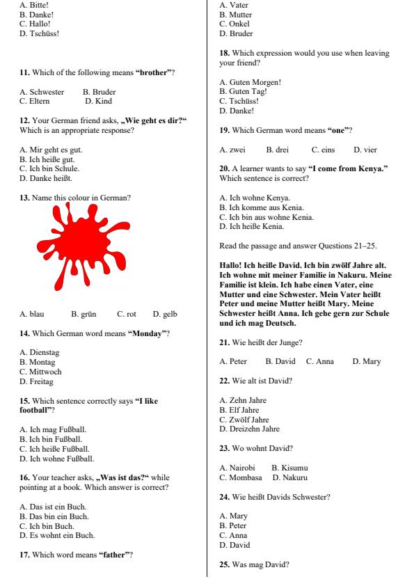 Preview page Grade-6-German-End-Term-3-Set-2-Exam-2026_7114_1.jpg