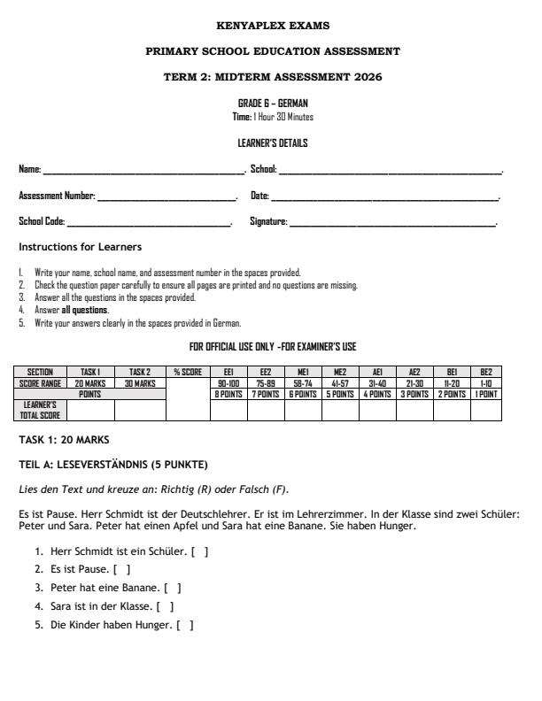 Preview page Grade-6-German-Mid-Term-2-Exam-2026_5852_0.jpg
