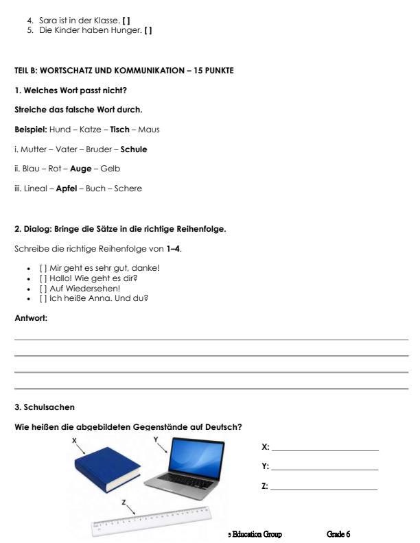 Preview page Grade-6-German-September-Assesment-Examination-2026_6762_1.jpg