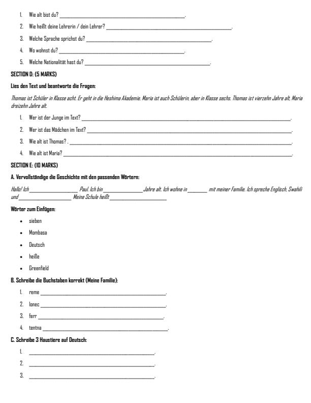 Preview page Grade-6-German-Term-2-Opener-Exam-2026_5583_1.jpg