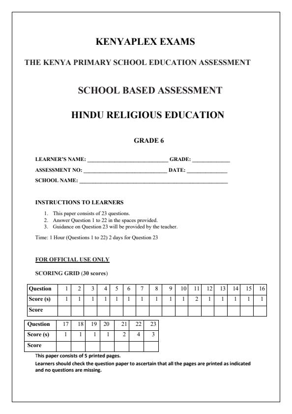 Preview page Grade-6-HRE-Mid-Term-2-Exam-2025_4216_0.jpg