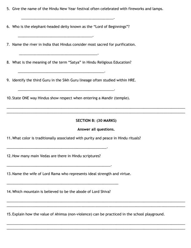 Preview page Grade-6-Hindu-Religious-Education-Mid-Term-2-Exam-2026_5853_1.jpg