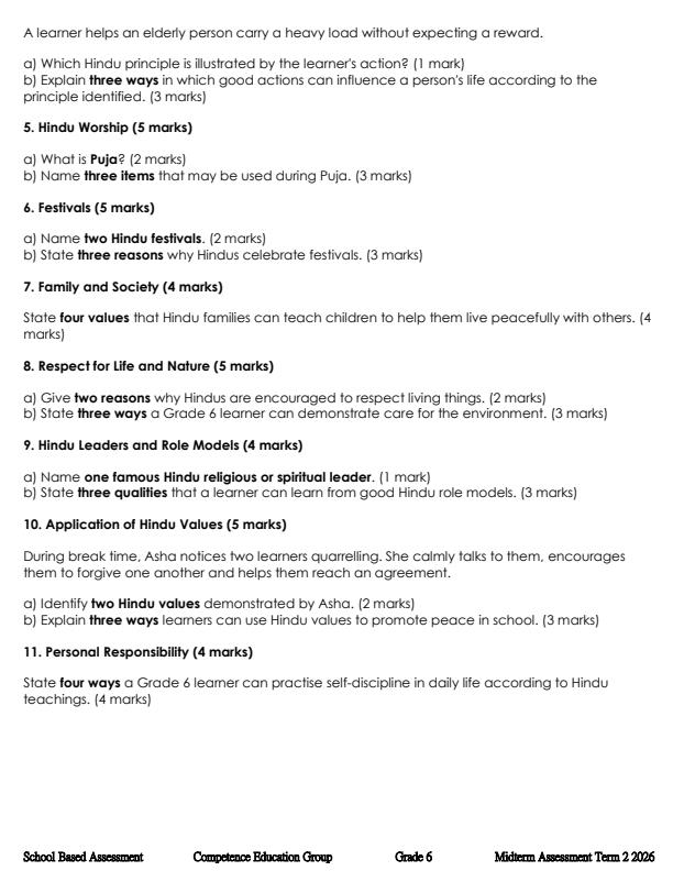 Preview page Grade-6-Hindu-Religious-Education-September-Assessment-Examination-2026_6763_1.jpg