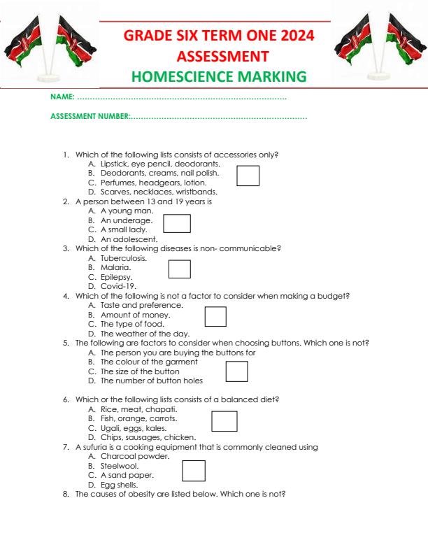 Preview page Grade-6-Home-Science-Term-1-Opener-Exam-2024_1912_0.jpg