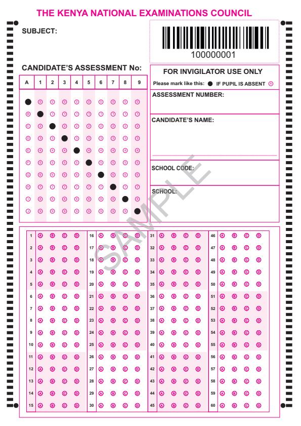 Preview page Grade-6-KPSEA-Answer-Sheet_4886_0.jpg