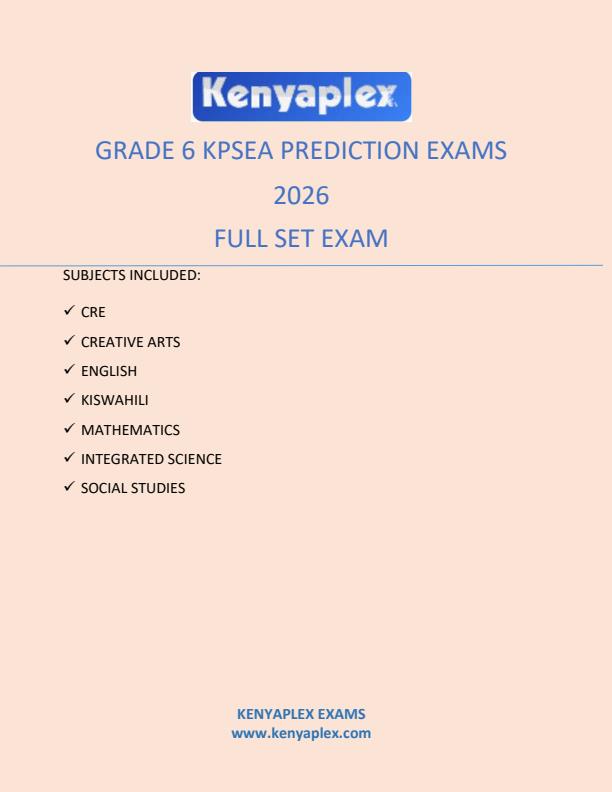 Preview page Grade-6-KPSEA-Prediction-Exams-2026--Full-Set_6362_0.jpg