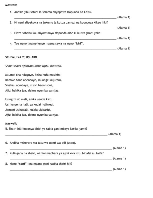 Preview page Grade-6-Kiswahili--Lugha-End-Term-2-Exam-2026_6075_1.jpg