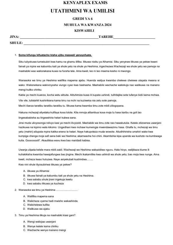 Preview page Grade-6-Kiswahili-End-of-May-Assessment-Test-2024_2594_0.jpg