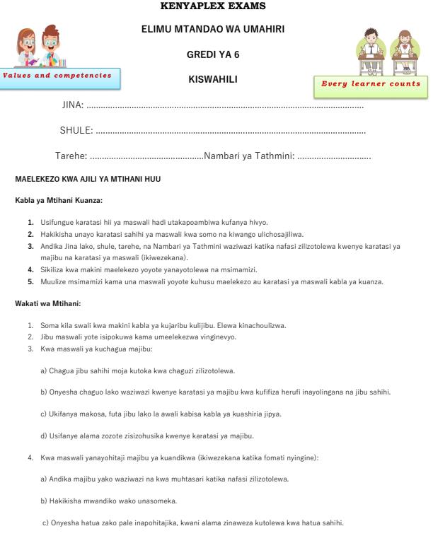 Preview page Grade-6-Kiswahili-End-of-Term-2-Exam-2025_4376_0.jpg