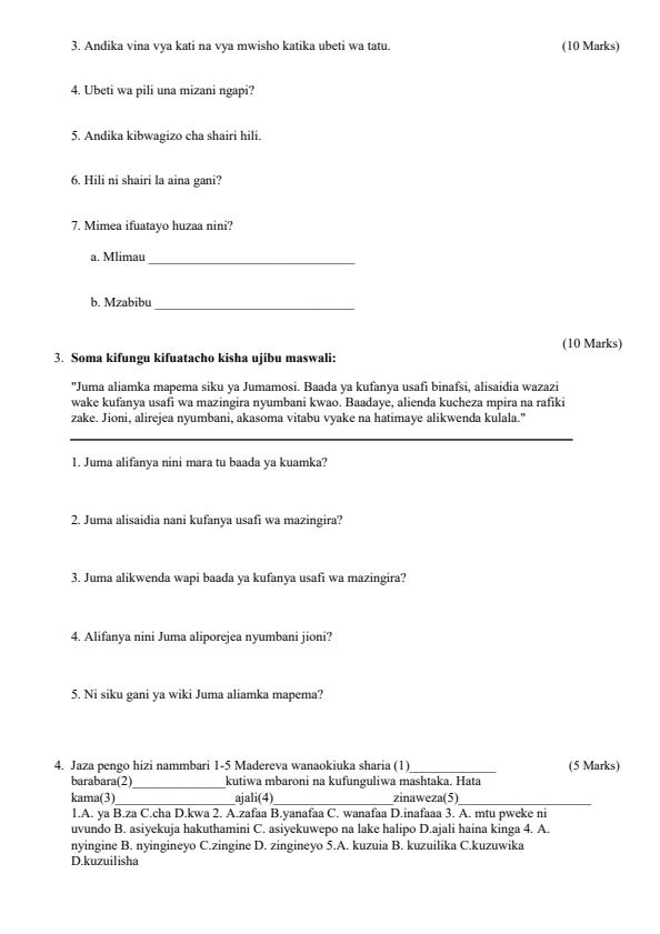 Preview page Grade-6-Kiswahili-End-of-Term-2-Examination-2024_2842_2.jpg