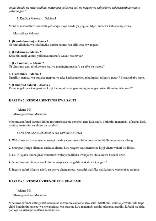 Preview page Grade-6-Kiswahili-Kusikiliza-na-Kuzungumza-End-Term-3-Exam-2026_6878_1.jpg