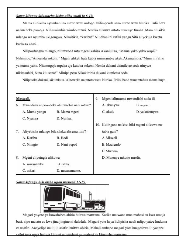 Preview page Grade-6-Kiswahili-Mid-Term-1-Exam-2025_3659_1.jpg