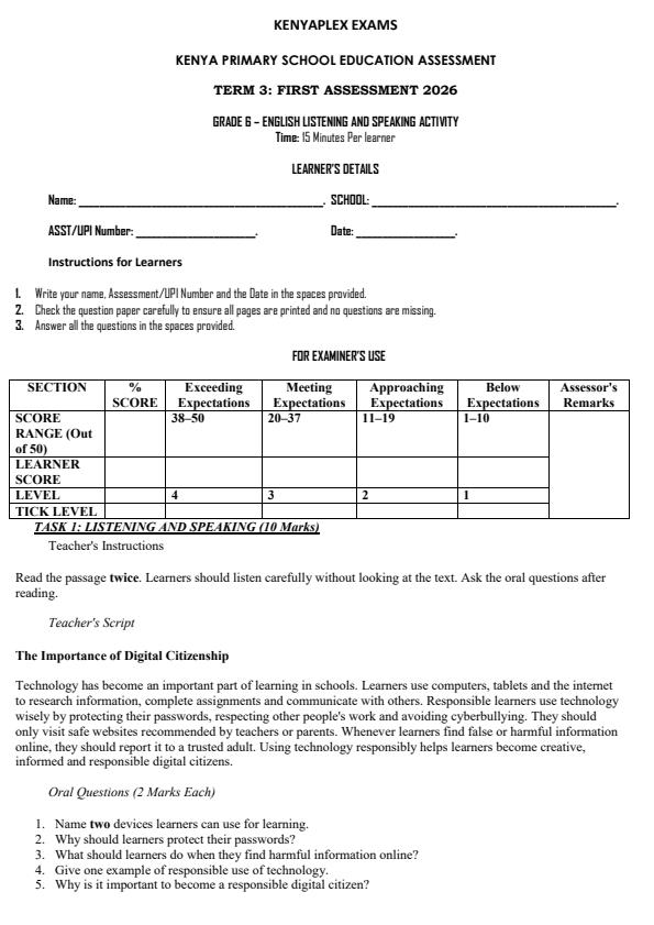 Preview page Grade-6-Listening-and-Speaking-Term-3-Opener-Exam-2026_6460_0.jpg