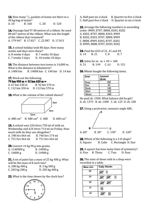 Preview page Grade-6-Mathematics-End-Term-1-Exam-2026_5358_1.jpg