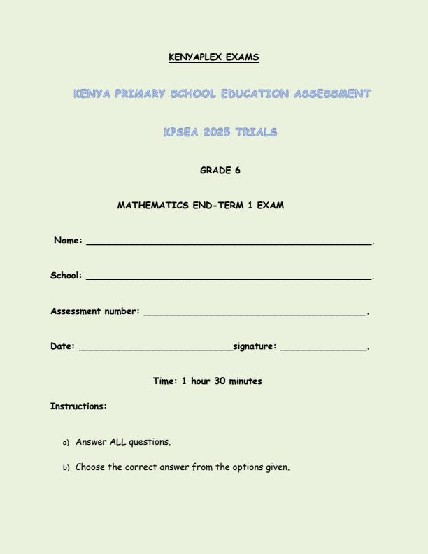 Preview page Grade-6-Mathematics-End-of-Term-1-Examination-2025_3798_0.jpg