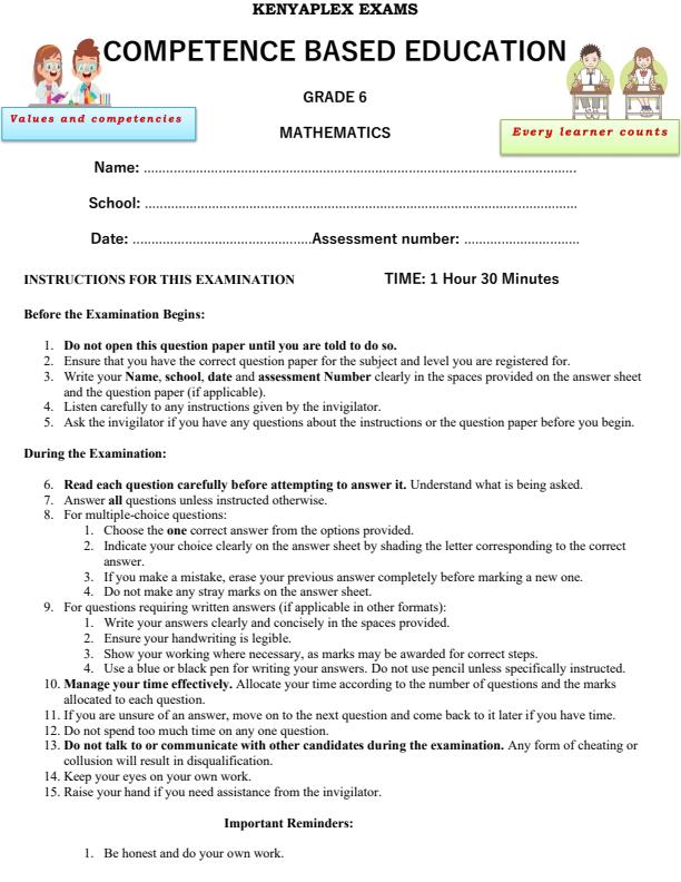 Preview page Grade-6-Mathematics-End-of-Term-2-Exam-2025_4377_0.jpg