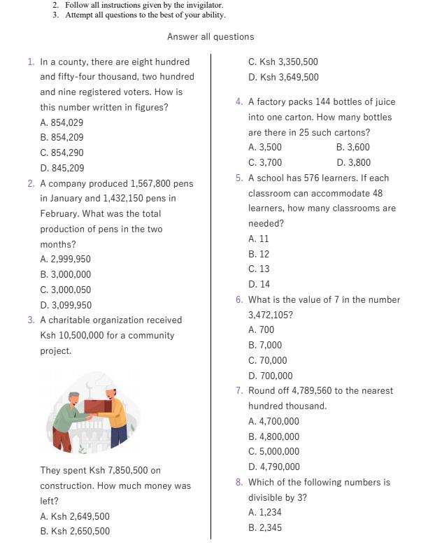 Preview page Grade-6-Mathematics-End-of-Term-2-Exam-2025_4377_1.jpg