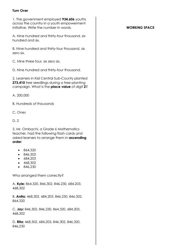Preview page Grade-6-Mathematics-KPSEA-Prediction-Exam-2026-Set-2_6632_1.jpg