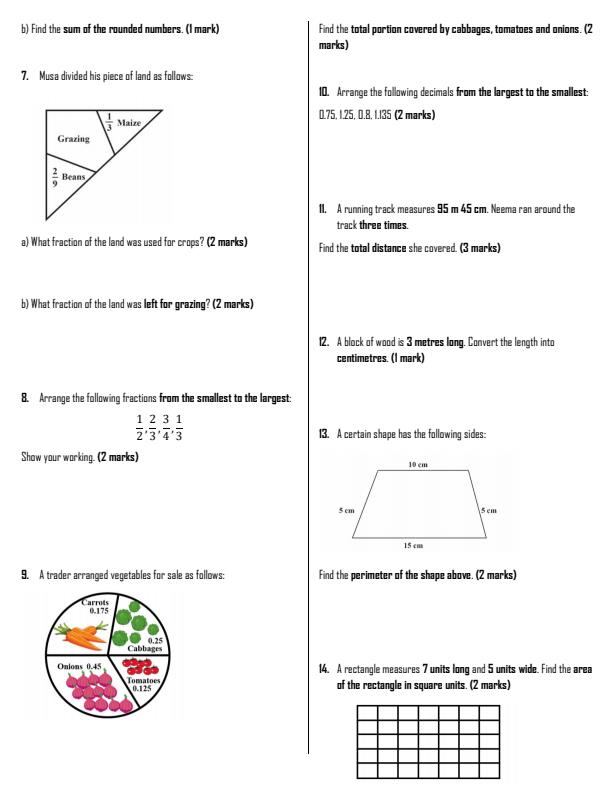 Preview page Grade-6-Mathematics-Term-2-OPener-Exam-2026_5589_1.jpg