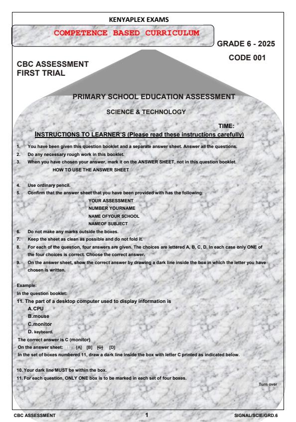 Preview page Grade-6-Science-and-Technology-Term-1-Opener-Exam-2025_3536_0.jpg