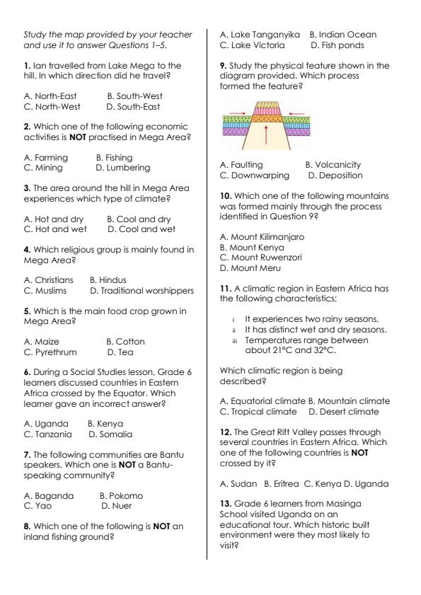 Preview page Grade-6-Social-Studies-End-Term-3-Exam-2026_6882_1.jpg