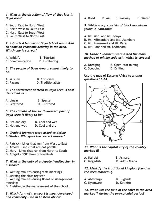 Preview page Grade-6-Social-Studies-July-Assessment-Examination-2026_6300_1.jpg