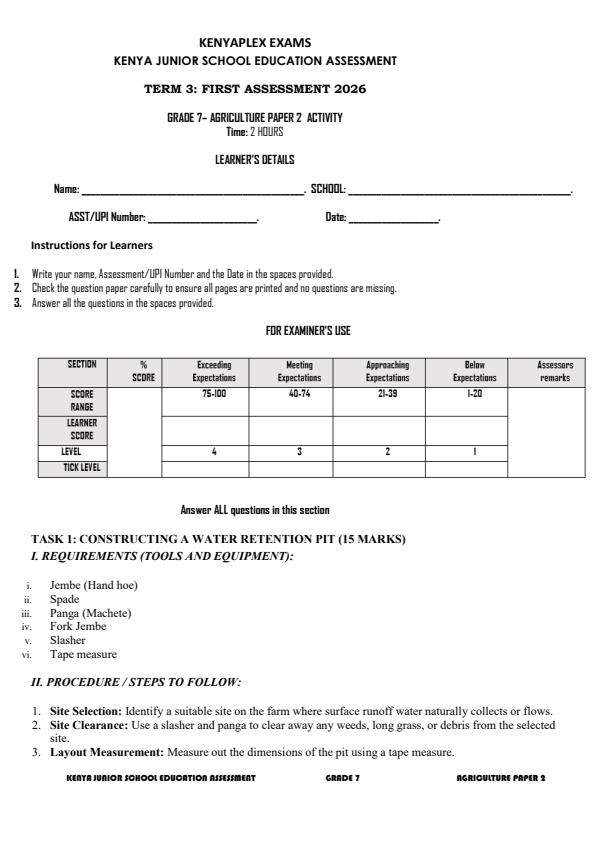 Preview page Grade-7-Agriculture-Paper-2-Term-3-Opener-Exam-2026_6498_0.jpg