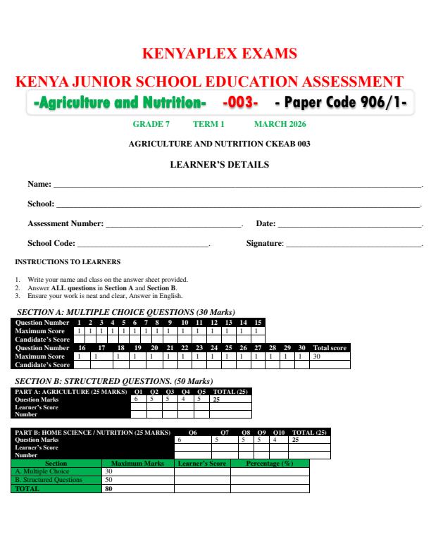 Preview page Grade-7-Agriculture-and-Nutrition-End-Term-1-Exam-2026_5359_0.jpg