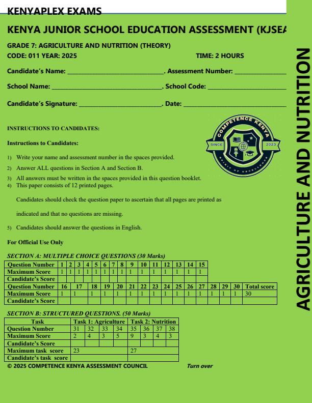 Preview page Grade-7-Agriculture-and-Nutrition-End-of-Term-3-Exam-2025_4800_0.jpg