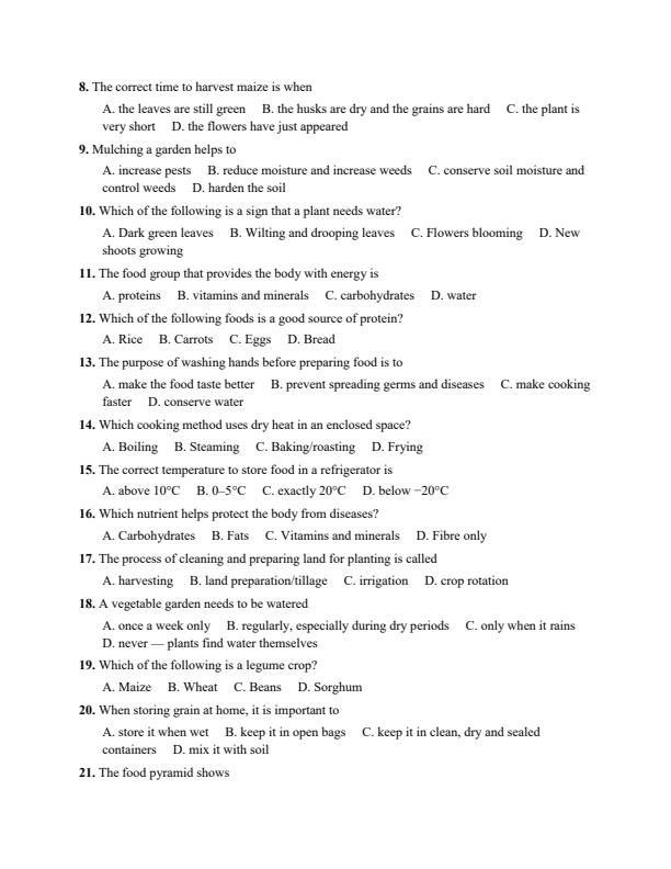 Preview page Grade-7-Agriculture-and-Nutrition-July-Assessment-Examination-2026_6322_1.jpg