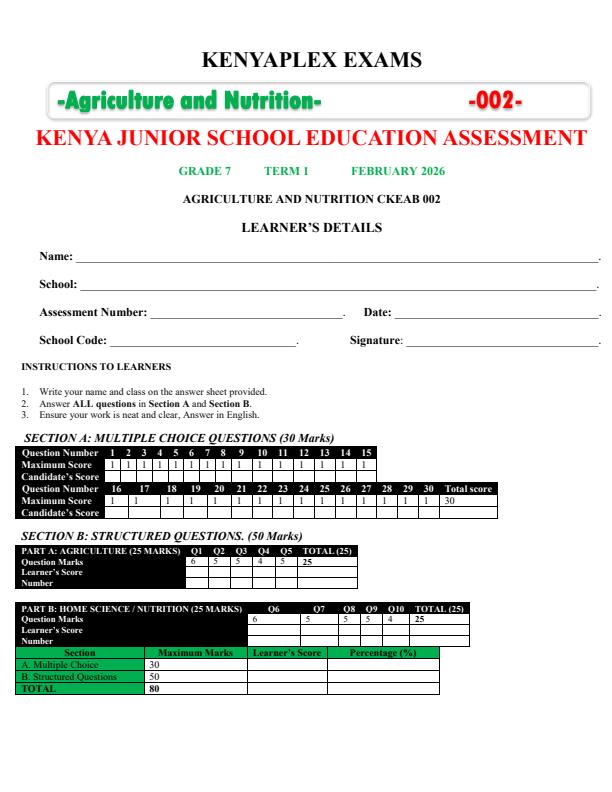 Preview page Grade-7-Agriculture-and-Nutrition-Mid-Term-1-Exam-2026_5059_0.jpg
