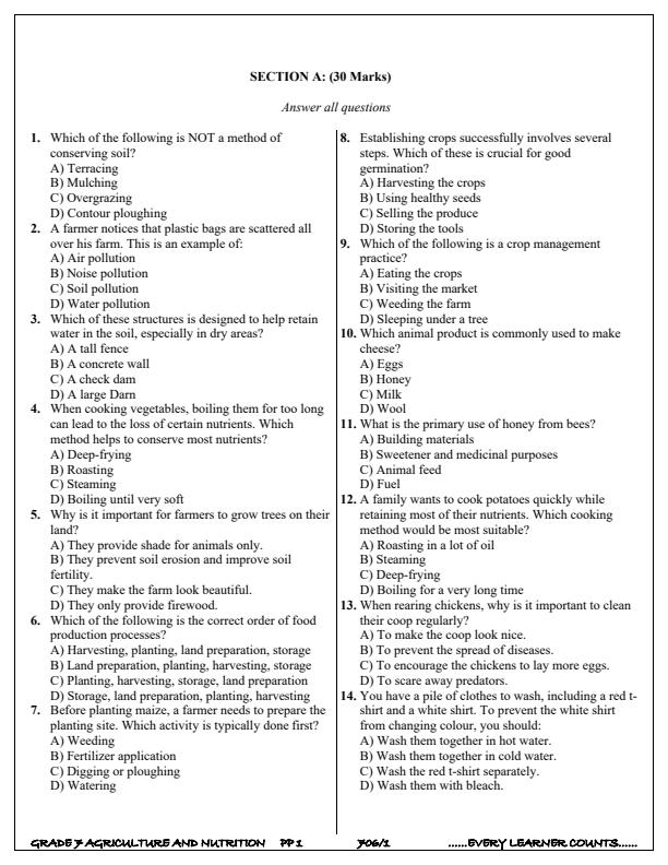 Preview page Grade-7-Agriculture-and-Nutrition-Term-3-Opener-Exam-2025_4528_2.jpg