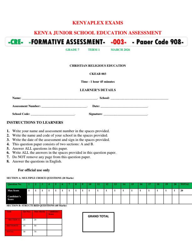 Preview page Grade-7-CRE-End-Term-1-Exam-2026_5360_0.jpg