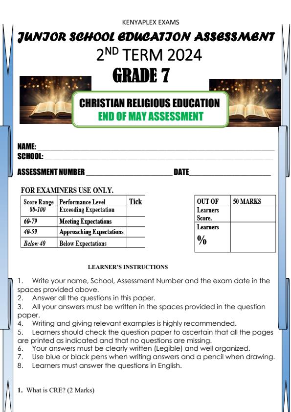 Preview page Grade-7-CRE-End-of-May-Assessment-Test_2531_0.jpg