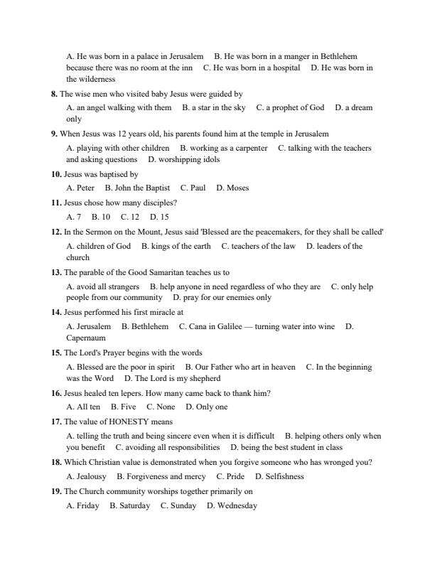 Preview page Grade-7-CRE-July-Assessment-Examination-2026_6323_1.jpg