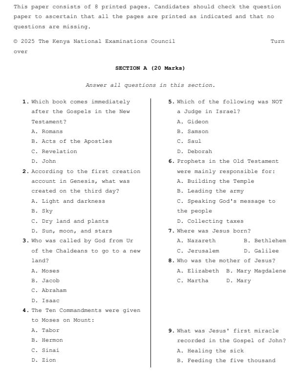 Preview page Grade-7-CRE-Mid-Term-2-Exam-2025_4148_1.jpg