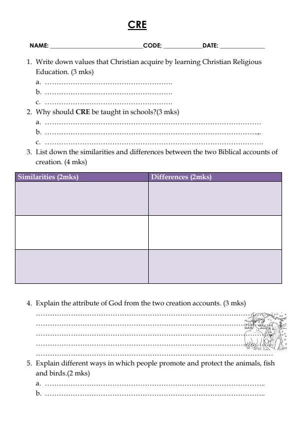 Preview page Grade-7-CRE-Term-1-Opener-Exam-2024-Set-2_1905_0.jpg
