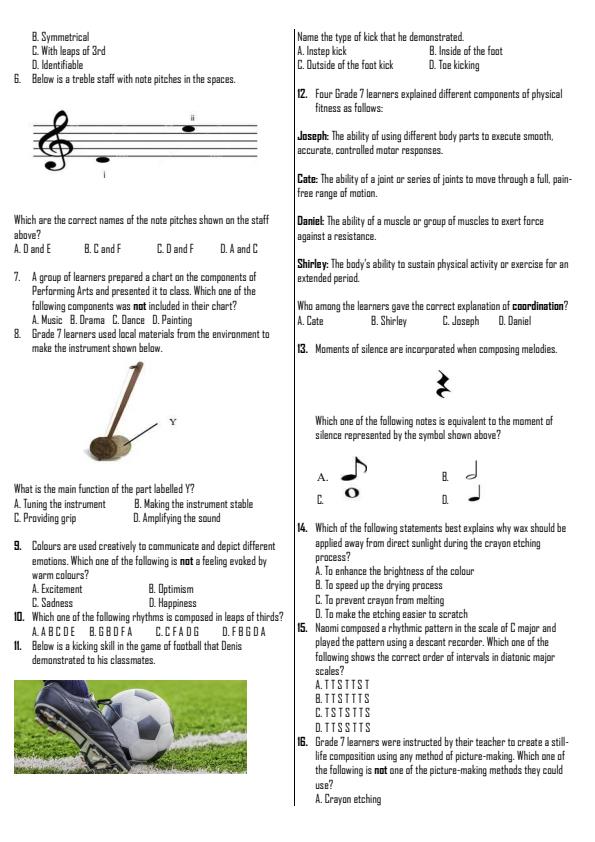 Preview page Grade-7-Creative-Arts-Term-2-Opener-Exam-2026_5594_1.jpg