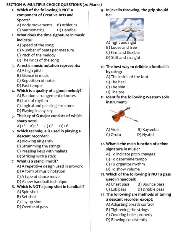 Preview page Grade-7-Creative-Arts-and-Sports-End-of-Term-1-Examination-2025_3824_1.jpg