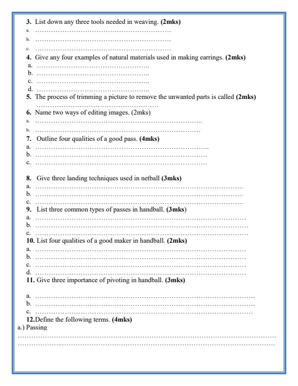 Preview page Grade-7-Creative-Arts-and-Sports-Mid-Term-1-Exam-2024-Set-1_2088_1.jpg
