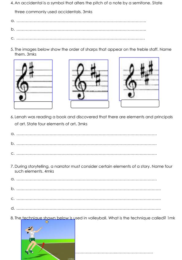 Preview page Grade-7-Creative-Arts-and-Sports-Mid-Term-2-Exam-2024_2656_1.jpg