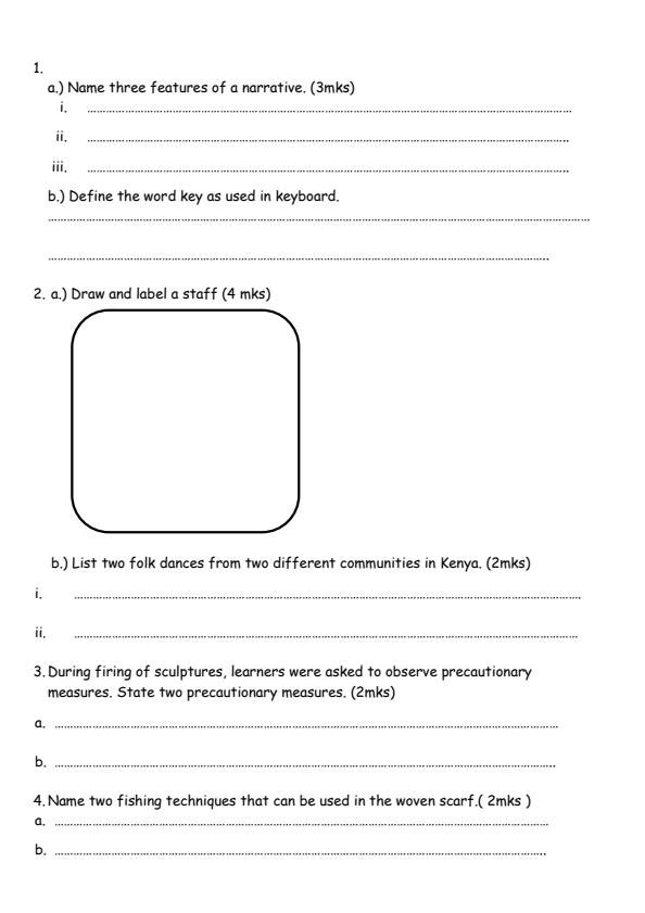 Preview page Grade-7-Creative-Arts-and-Sports-Mid-Term-3-Exam-2024_3182_1.jpg