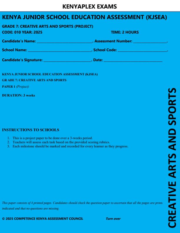 Preview page Grade-7-Creative-Arts-and-Sports-Paper-1-Mid-Term-3-Exam-2025_4656_0.jpg