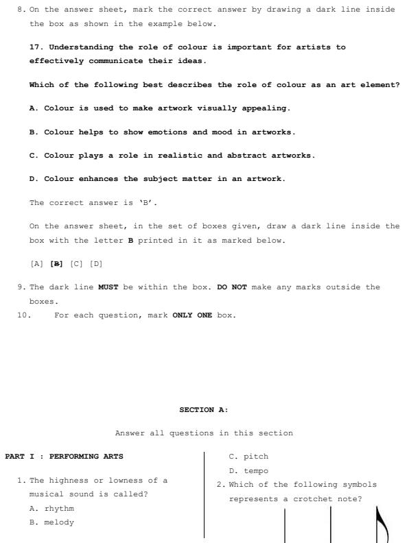 Preview page Grade-7-Creative-Arts-and-Sports-Paper-2-Mid-Term-2-Exam-2025_4150_2.jpg