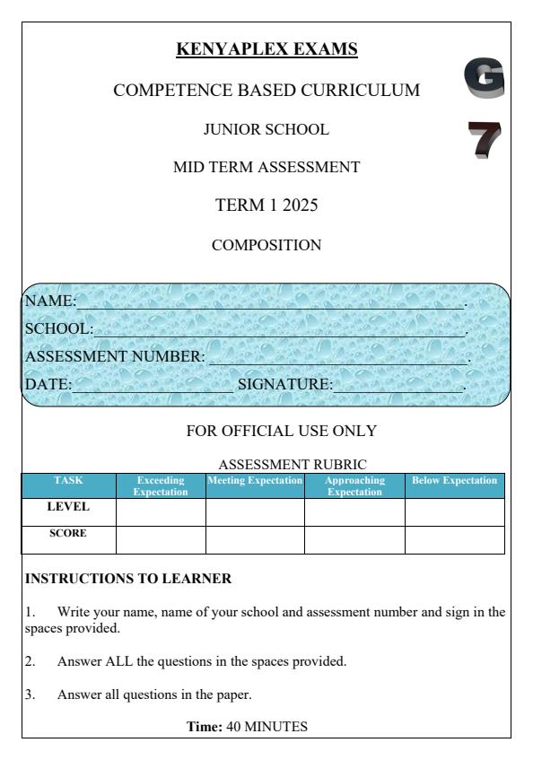 Preview page Grade-7-English-Composition-Mid-Term-1-Exam-2025_3607_0.jpg