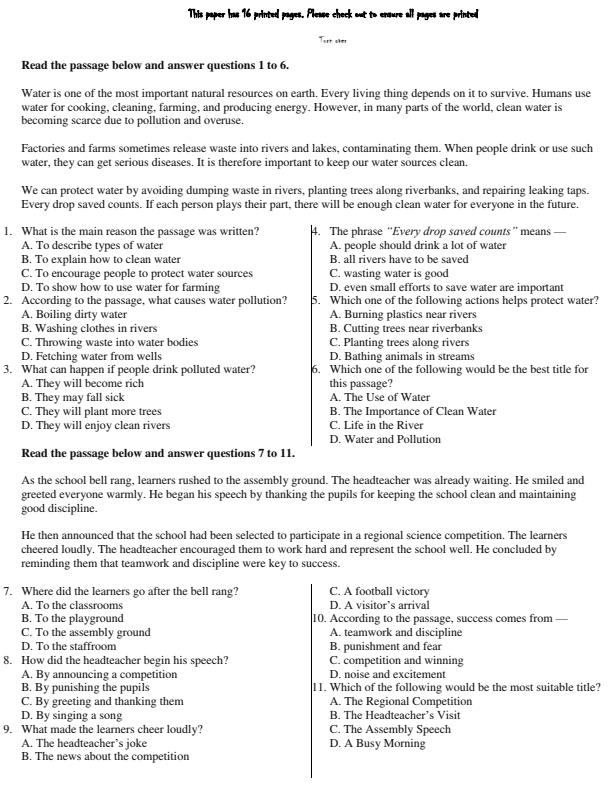 Preview page Grade-7-English-Paper-1-End-Term-1-Exam-2026_5363_1.jpg